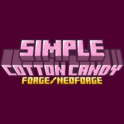 Simple Cotton Candy (Forge/NeoForge) logo