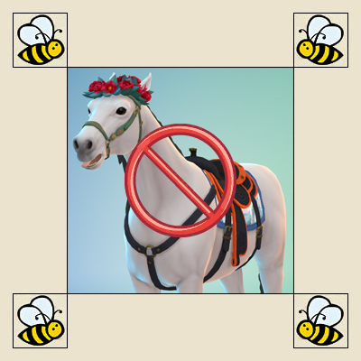 Horses No Random Hats & Accessories logo