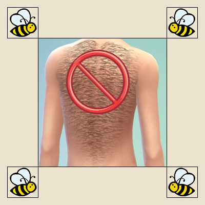 No Random Back Hair logo