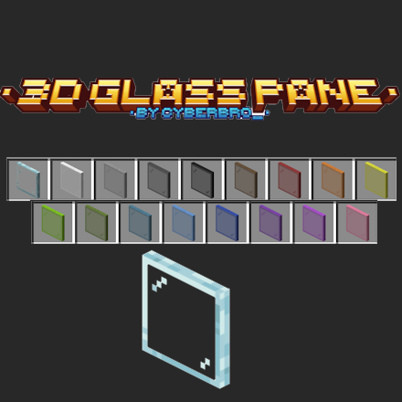 Glass pane 3D logo