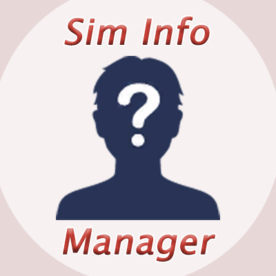 Sim Info Manager: View / Cheat (Add / Remove / Modify) Sim elements, details & Info logo