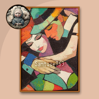 Abstract Amour Duet Painting #2 Sellable Extra A Samtuse963 logo