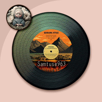 Vinyl Record Round Dance Rug #2 Samtuse963 logo