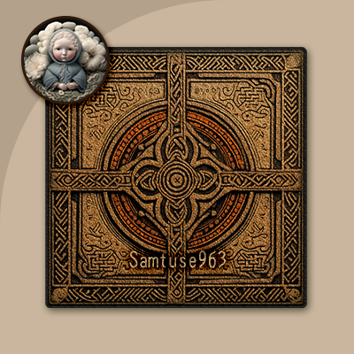 Medieval Classical Square Dance Rug #7 Samtuse963 logo