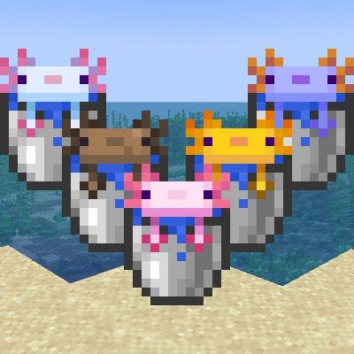 Axolotl Buckets + logo
