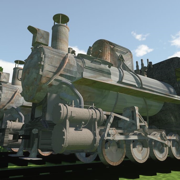 The last narrow-gauge steam locomotive logo