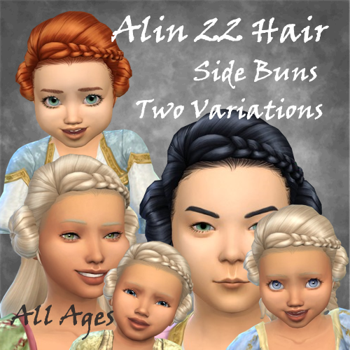 Alin 22 Side Buns Hair for children, toddlers and infants logo