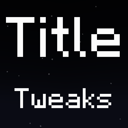 Title Tweaks