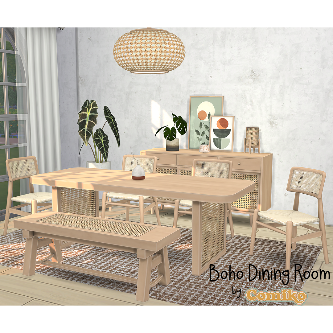 Comiko - Boho Dining Room Set logo