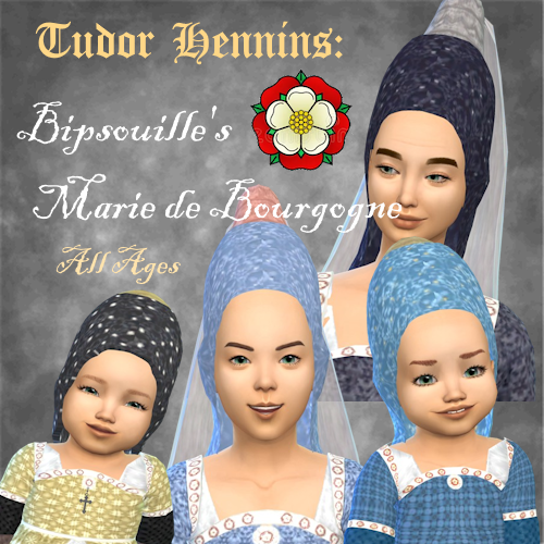 Tudor Headpiece: Bipsouille S2 Marie de Bourgogne Hennin logo