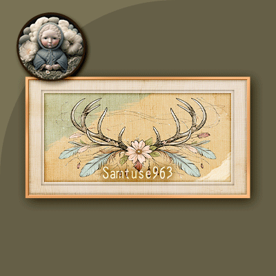 HQ Antler Horizontal Painting #1 Sellable Samtuse963 logo
