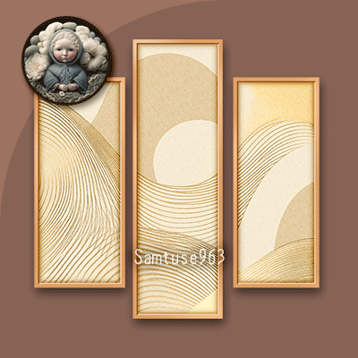 HQ Minimalist Abstract Triptych #1 Sellable Extra B Samtuse963 logo