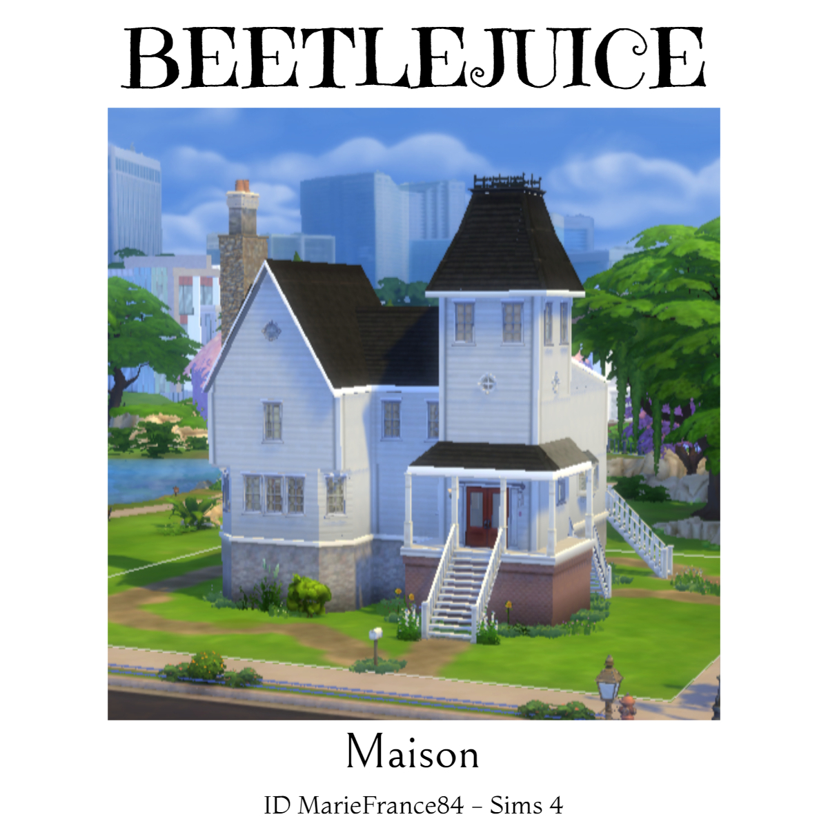 Beetlejuice//Maison (film 1988) logo