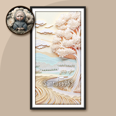 HQ Paper Craft Art Wall Decor #4 Sellable Extra D Samtuse963 logo