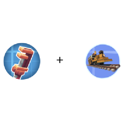 Create Train and Rails logo