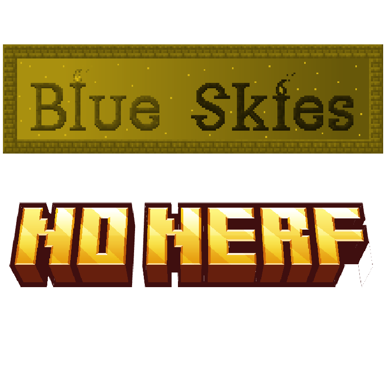 Blue Skies No Nerf logo