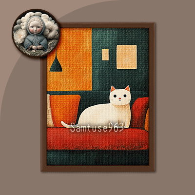Cat Mini Painting One #1 Extra G Samtuse963 logo