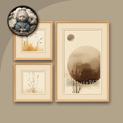 HQ Minimalist Landscape Painting 3 Piece Set #1 Sellable Extra F Samtuse963 logo