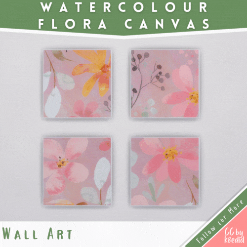 Watercolour Flora Canvas Art logo