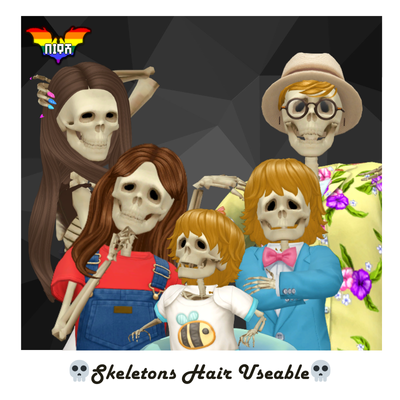 Skeletons Hair Useable Body Version logo