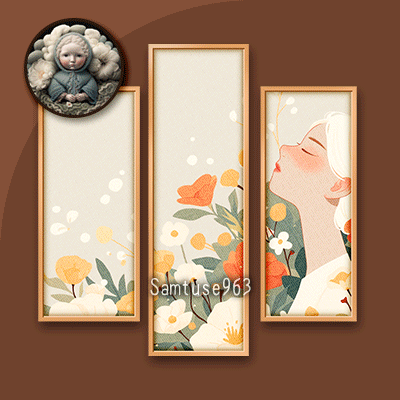 HQ Unwind Time Triptych #4 Sellable Extra B Samtuse963 logo