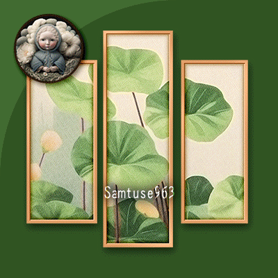 HQ Minimalist Plant Triptych #3 Sellable Extra B Samtuse963 logo