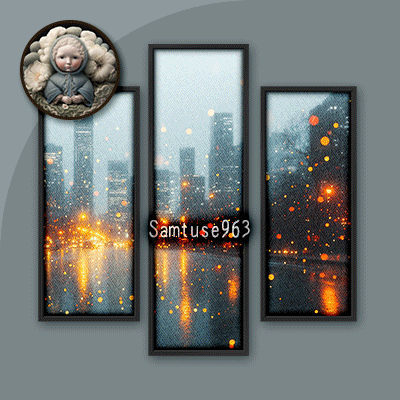 HQ Minimalist City Triptych #1 Sellable Extra B Samtuse963 logo