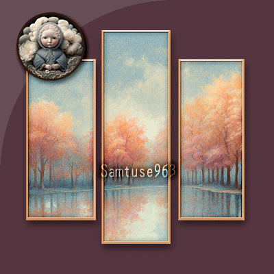HQ Tranquil Landscape Triptych #1 Extra B Samtuse963 logo