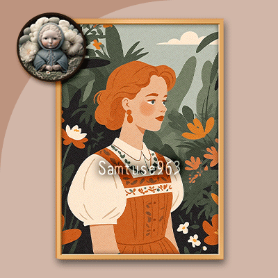 Garden Stroll Painting #2 Sellable Extra A Samtuse963 logo