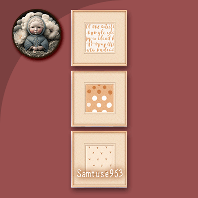 HQ Cute Spot Painting 3 Square Frame #1 Sellable Samtuse963 logo