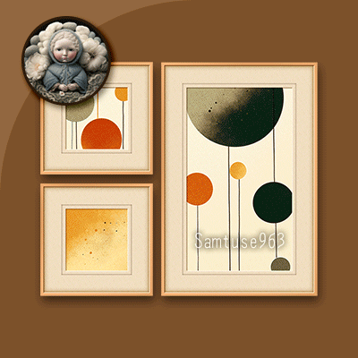 HQ Abstract Modern Painting 3 Piece Set #2 Sellable Extra F Samtuse963 logo