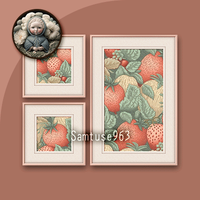 HQ Strawberry Painting 3 Piece Set #1 Sellable Extra F Samtuse963 logo