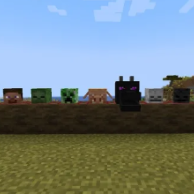Craftable Mob Heads clasical