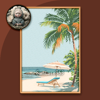 Minimalist Vacation Painting #3 Sellable Extra A Samtuse963 logo