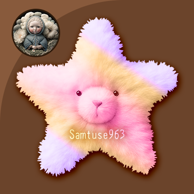 Pastel Fluffy Star Dance Rug #4 Samtuse963 logo