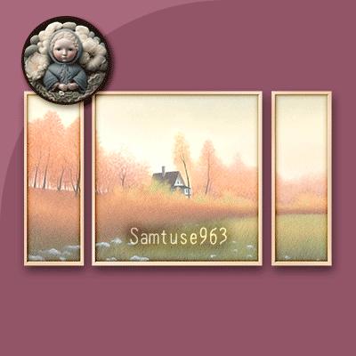 HQ Pastel Landscape Triptych #2 Sellable Extra E Samtuse963 logo
