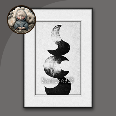 Abstract Achromatic Painting #3 Sellable Extra A Samtuse963 logo