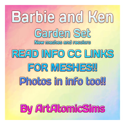 B & K Garden Set Part 2 CC Meshes Req. logo