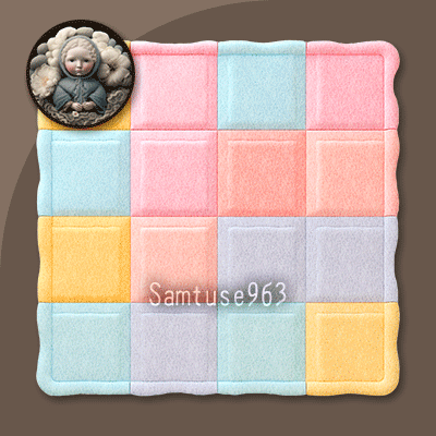 Kids Play Square Dance Rug #3 Samtuse963 logo