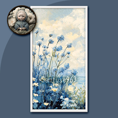 HQ Blue Landscape Long Painting #1 Sellable Extra D Samtuse963 logo