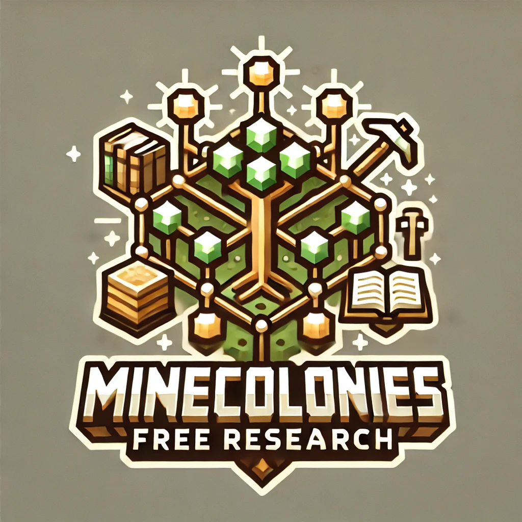 MineColonies Free Research logo