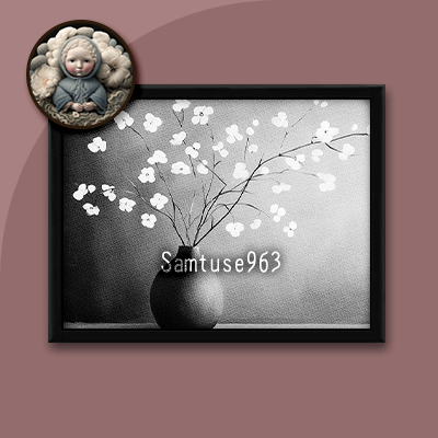 Achromatic Vase Mini Painting Two #1 Extra H Samtuse963 logo