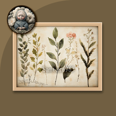 Classic Plant Mini Painting Two #1 Extra H Samtuse963 logo