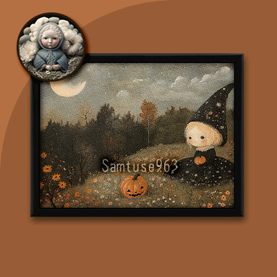 Halloween Mini Painting Two #1 Extra H Samtuse963 logo