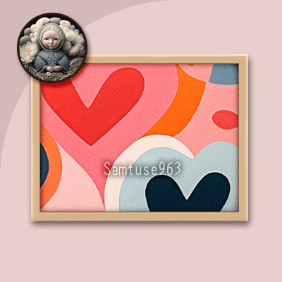 Abstract Amour Mini Painting Two #1 Extra H Samtuse963 logo