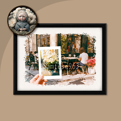 Bistro Landscape Mini Painting Two #1 Extra H Samtuse963 logo