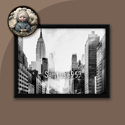 Achromatic City Mini Painting Two #1 Extra H Samtuse963 logo