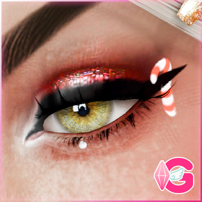 Christmas candy cane eyeliner • EL04 [HQ compatible] logo