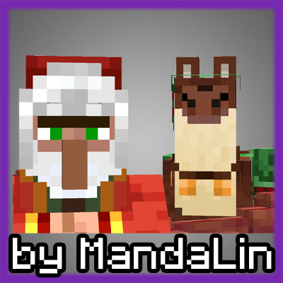 Wandering Santa Trader & Reindeer Llamas