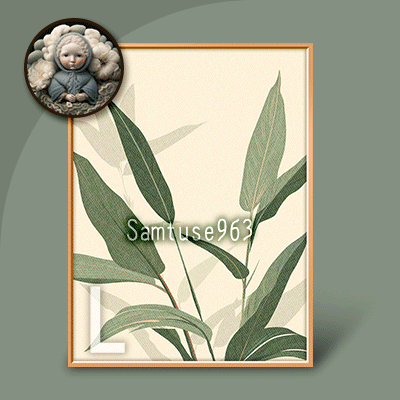 Large Table Painting Minimalist Plant #1 logo